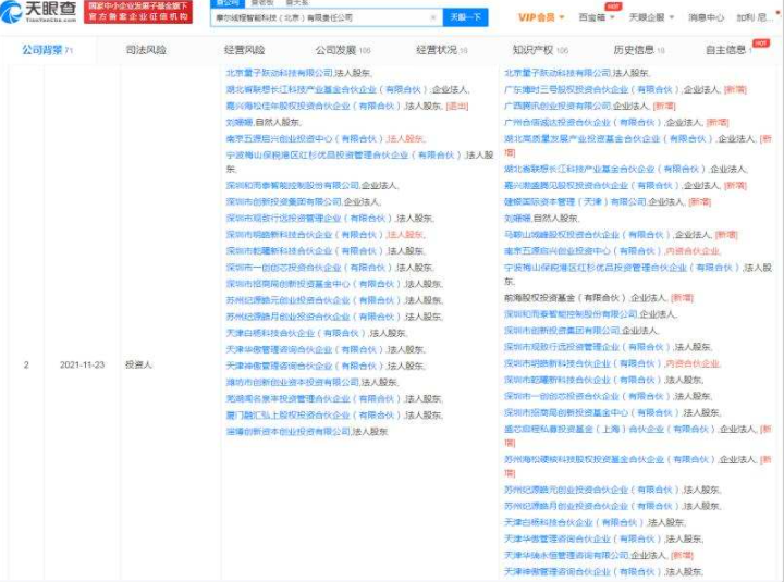 腾讯投资GPU芯片研发公司摩尔线程,后者股东有字节跳动